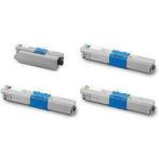 OKI Set 44469803, 44469706, 05, 04 zwart + 3 kleuren inktmed, Computers en Software, Printers, Verzenden, Nieuw