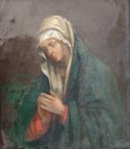 Hollandse school (XVIII) - Vroeg Madonna olieverfschilderij, Antiek en Kunst