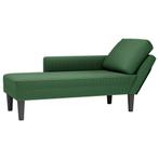 vidaXL Chaise longue met kussen corduroy stof jungle groen, Huis en Inrichting, Verzenden, Nieuw