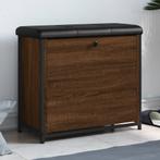 vidaXL Schoenenbankje met klaplade 62x32x56 cm bruin, Verzenden, Nieuw