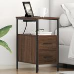 vidaXL Bedcabinet 2 pcs bruin eikenkleur 30 x 48 x 61 cm, Verzenden, Nieuw