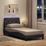 vidaXL Bedframe met LED zonder matras 90x190 cm stof, Verzenden, Nieuw