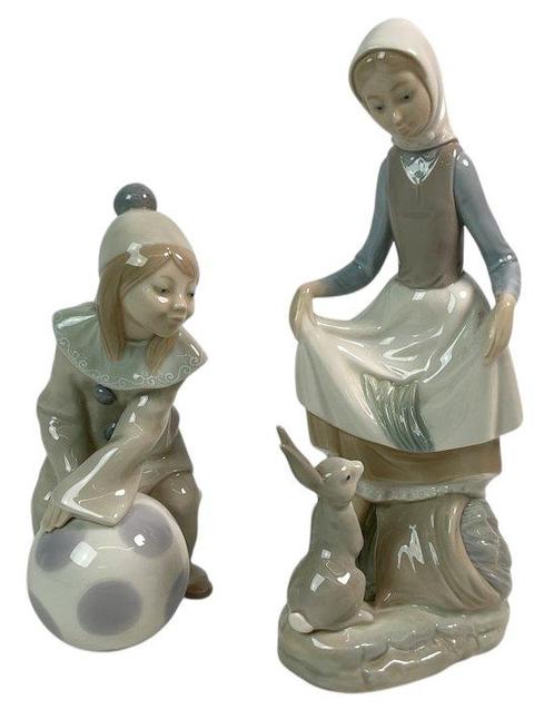 Lladró - Beeldje - Twee beeldjes in perfecte staat (2) -, Antiek en Kunst, Antiek | Glaswerk en Kristal