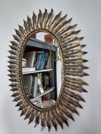 Miroir mural - Métal - Vintage zonnespiegel ovaa, Huis en Inrichting, Nieuw