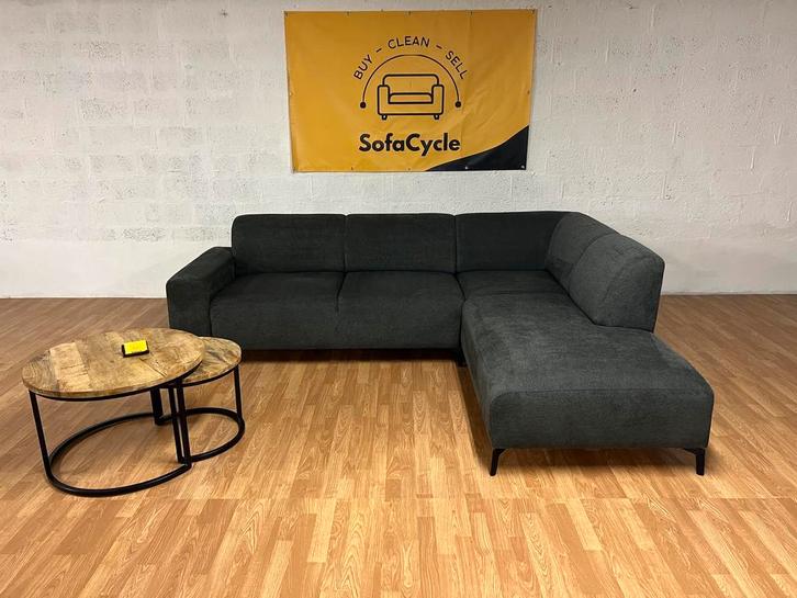 Moderne donkergrijze hoekzetel in  nieuwstaat - SofaCycle, Huis en Inrichting, Zetels | Zetels, Nieuw, Ophalen of Verzenden