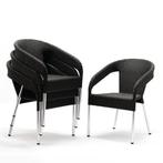 Stoelen | Polyrotan/Aluminium | Charcoal | Grijze Poten |, Zakelijke goederen, Verzenden, Nieuw in verpakking