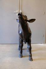 Sculpture, Lifesize Cow Calf - 120 cm - Bronze, Antiek en Kunst
