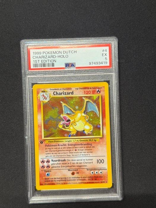 Pokémon - 1 Graded card - Charizard Foil, First edition -, Hobby en Vrije tijd, Verzamelkaartspellen | Pokémon