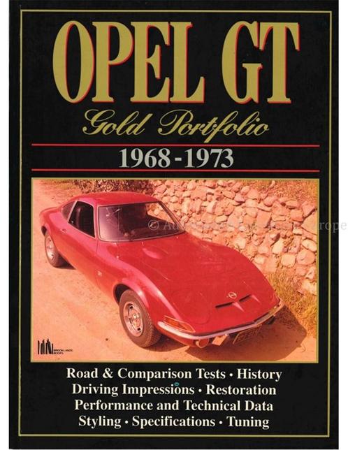 OPEL GT GOLD PORTFOLIO 1968 - 1973 (BROOKLANDS), Livres, Autos | Livres