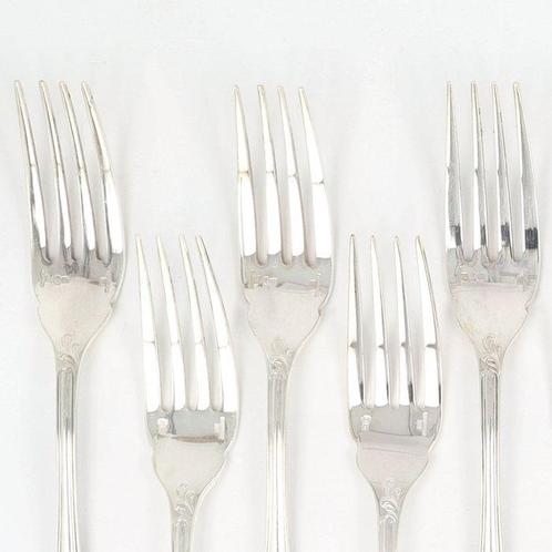 Christofle, Visvorken model Marly - Fourchette (12) -, Antiek en Kunst, Antiek | Meubels | Tafels