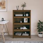 vidaXL Boekenkast 80x35x126 cm massief grenenhout, Verzenden, Nieuw