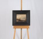 École néerlandaise (XIX) - IJsgezicht met molen, Antiek en Kunst