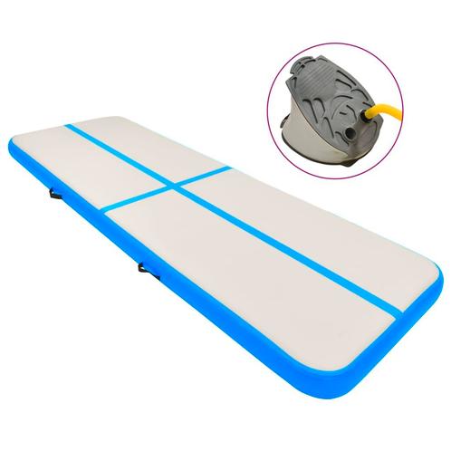 vidaXL Gymnastiekmat met pomp opblaasbaar 400x100x20 cm PVC, Sport en Fitness, Yoga en Pilates, Nieuw, Verzenden