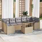vidaXL Tuinbank Set Handmatig 8 pcs Beige 100 x 55 x 73 cm, Verzenden, Nieuw