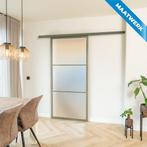 Stalen Schuifdeur met koofsysteem 3 Vlaks Olijfgroen Maatwer, Doe-het-zelf en Bouw, Nieuw, Metaal