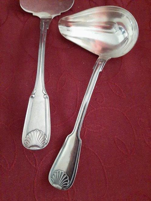 Wiskemann - Ménagère (6) - Coquille - Plaqué(e) argent, Antiek en Kunst, Antiek | Meubels | Tafels