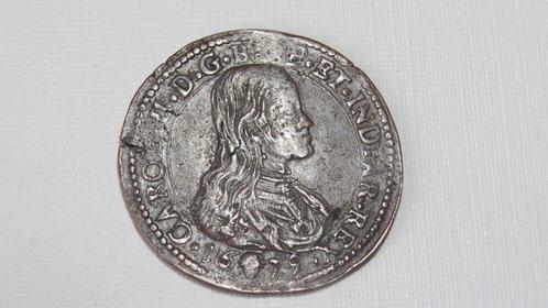 Pays-Bas espagnols, Brabant, Brussel Charles II (1660-1685)., Postzegels en Munten, Munten | Nederland