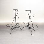 Plantentafel - Smeedijzer - Setje metalen plantenstandaards