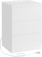 Nachtkastje / bijzettafel bed - met 3 laden - 2, Huis en Inrichting, Slaapkamer | Nachtkastjes, Verzenden, Nieuw