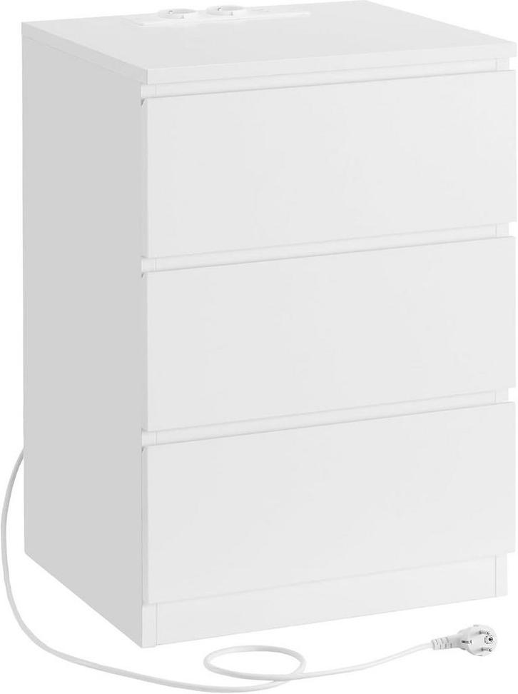 Nachtkastje / bijzettafel bed - met 3 laden - 2, Huis en Inrichting, Slaapkamer | Nachtkastjes, Verzenden