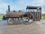 Beeld, handmade locomotief - 13 cm - Metaal, Antiek en Kunst