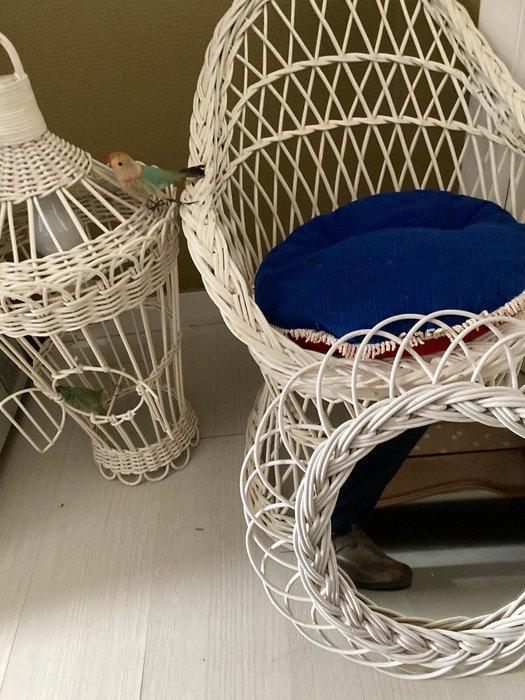 Kindermeubels (3) - Rattan, Glas, Katoen - Lamp spiegel, Antiek en Kunst, Curiosa en Brocante