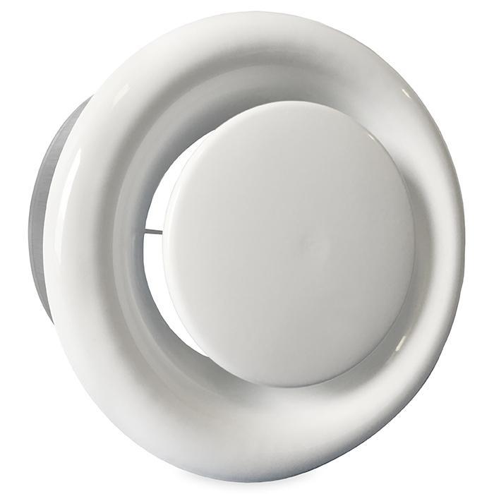 Rooster/ventiel (afzuiging) Ø 80mm staal - wit - MET BUS, Doe-het-zelf en Bouw, Ventilatie en Afzuiging, Nieuw, Verzenden