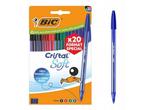 Veiling - BIC Cristal Soft Medium pen, 1,2 mm, 4 kleuren, 20, Divers, Ecriture