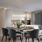 vidaXL Plafondlamp met kristallen kralen 104 cm, Huis en Inrichting, Lampen | Plafondlampen, Verzenden, Nieuw