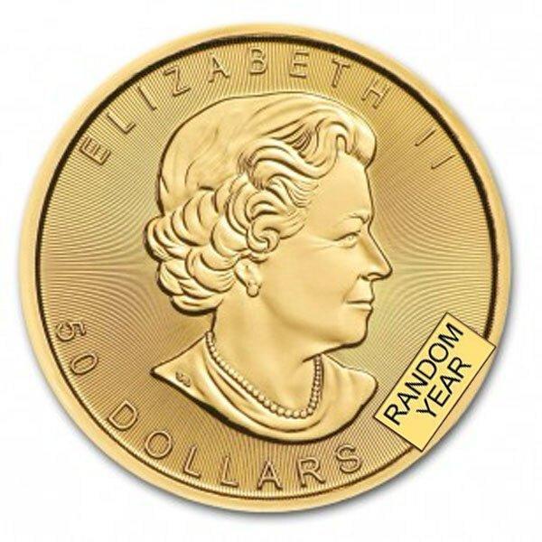 Canada. 1 oz $50 CAD Canadian Gold Maple Leaf Coin, Postzegels en Munten, Edelmetalen en Baren