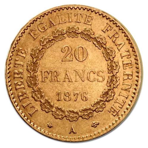 France. 20 Francs 3rd Republic 20 Francs Angel (Génie) Gold, Postzegels en Munten, Edelmetalen en Baren