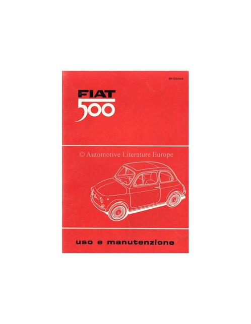 1966 FIAT 500 INSTRUCTIEBOEKJE ITALIAANS, Auto diversen, Handleidingen en Instructieboekjes