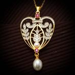 Zonder minimumprijs - Halsketting Zilver Diamant, Nieuw