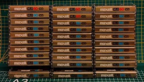 Maxell - XL II chrome Epitaxial type II Gold 60 en 90 Lege, TV, Hi-fi & Vidéo, Radios