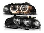 Angel Eyes Black koplamp geschikt voor BMW E46 Coupe Cabrio, Autos : Pièces & Accessoires, Verzenden