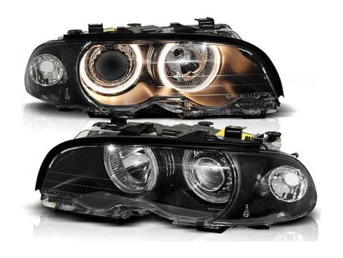 Angel Eyes Black koplamp geschikt voor BMW E46 Coupe Cabrio, Autos : Pièces & Accessoires, Éclairage, Envoi