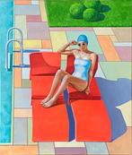 Stratiuk Valerii - Woman by the pool, Antiek en Kunst, Kunst | Schilderijen | Modern