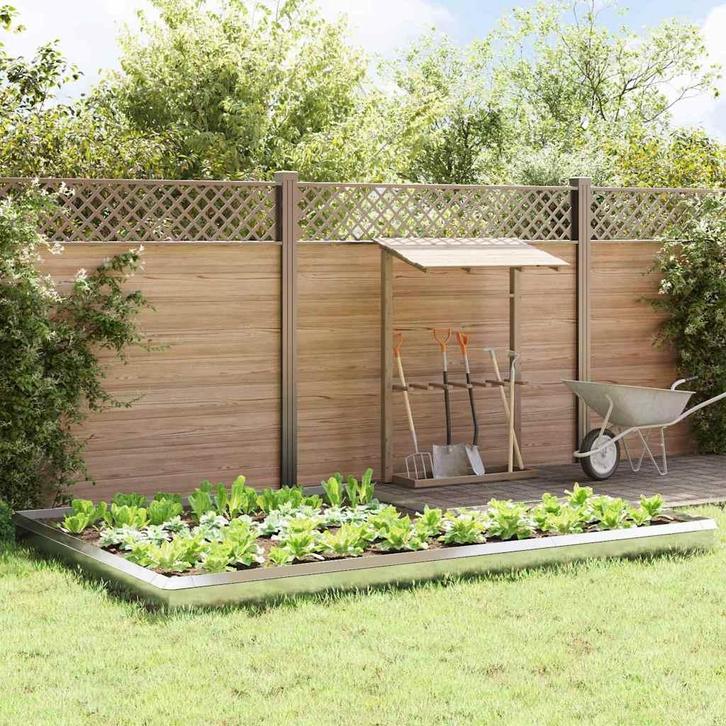 vidaXL Slakkenhekken 16 pcs Zilver Roestvrij staal, Tuin en Terras, Bielzen en Borduren, Nieuw, Verzenden