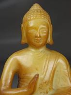 Bouddha en pierre - Steen - Azië - XXe, Antiek en Kunst