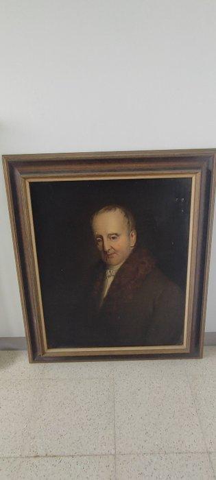 Duitse school (XIX), Naar - Biedermeier portret van een, Antiquités & Art, Art | Peinture | Classique