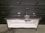 Wastafel | trespa | RVS | wasbak | 190cm, Gebruikt