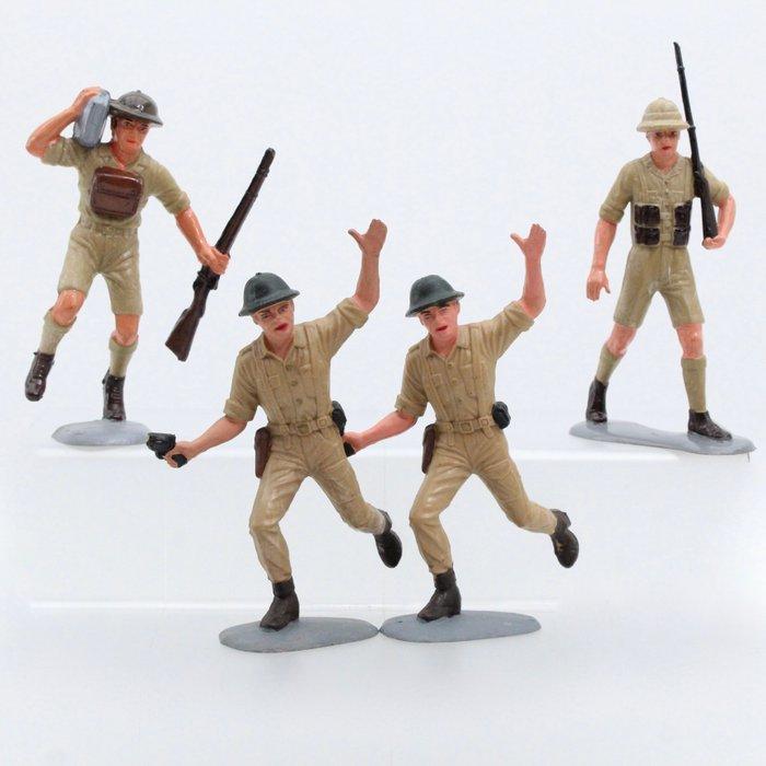 MARX - Figuur - Soldaten met geweer (4) - Plastic, Kinderen en Baby's, Speelgoed | Overig