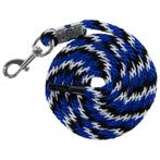 Halstertouw mustang karabijn - haak, royaalblauw/zwart/wit -, Nieuw