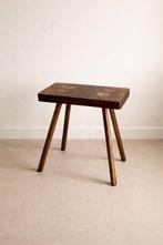 Kruk - Eik - Oude handgemaakte eikenhouten kruk