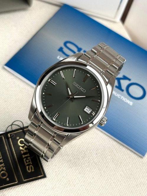 Seiko - Essentials Date - Zonder Minimumprijs - SUR527 -, Handtassen en Accessoires, Horloges | Heren
