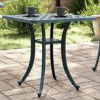 vidaXL Table de jardin vert 53x53x53 cm aluminium coulé, Verzenden