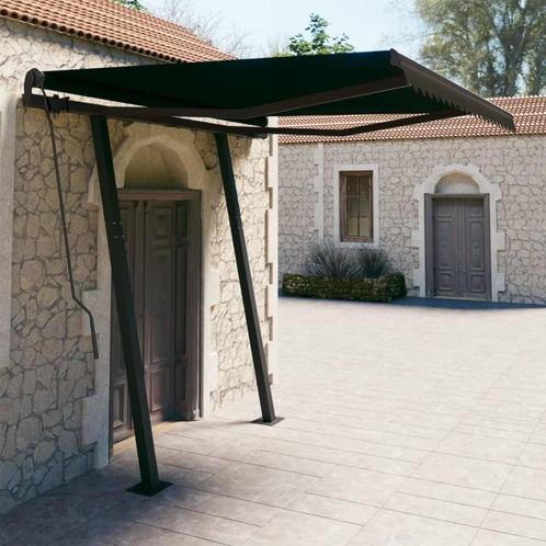 vidaXL Luifel handmatig uittrekbaar met palen 3x2,5 m, Tuin en Terras, Zonneschermen, Nieuw, Verzenden