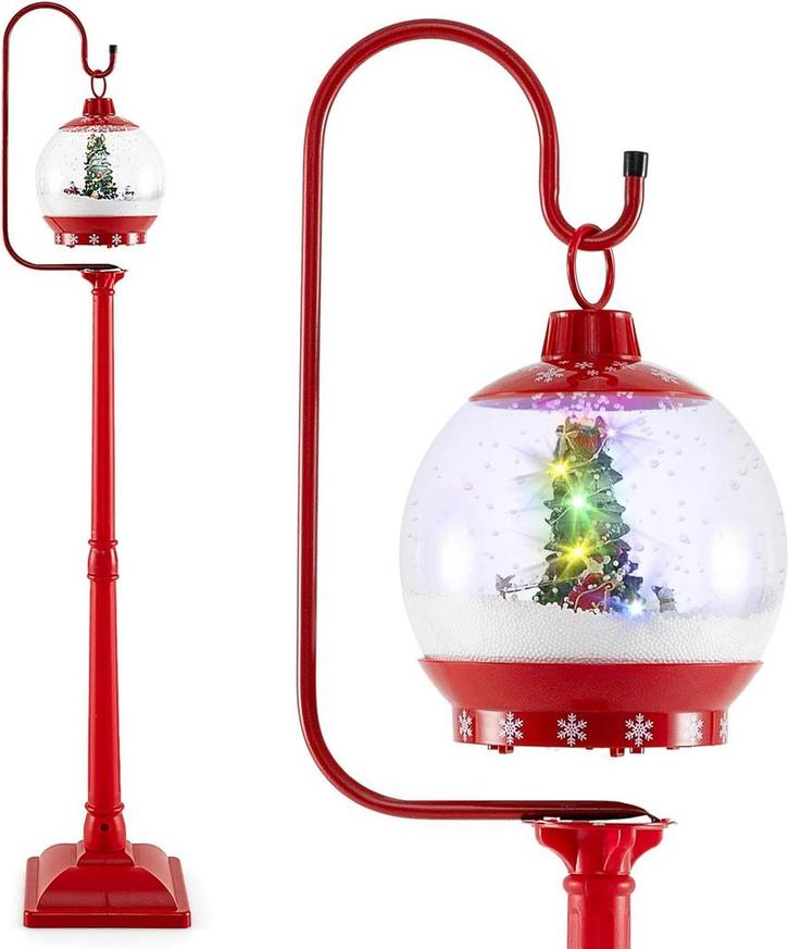 Kerstversiering - Kerstverlichting - Kerstlantaarn - Rood -, Diversen, Kerst, Nieuw, Verzenden