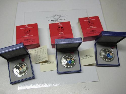 4,50 Euro Frankreich 3 x 1,50 Euro 2007 Tintin Tim en Str..., Postzegels en Munten, Munten | Europa | Euromunten, België, Verzenden