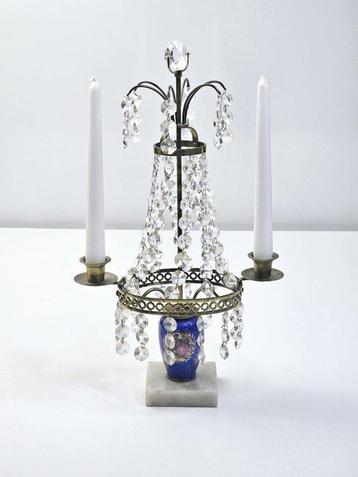Candélabre - Laiton, Verre